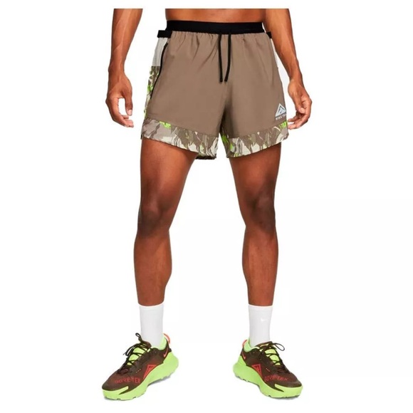 Nike Dri-FIT Flex Stride Men's 5" Brief-Lined Shorts Camo DM4652 040 Large New - Picture 1 of 12